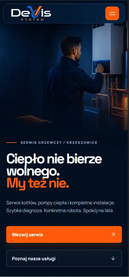 Mobilna strona główna DeVis System