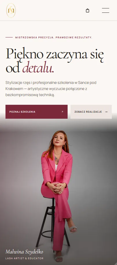 Mobilna strona główna Malwiny Szydełko